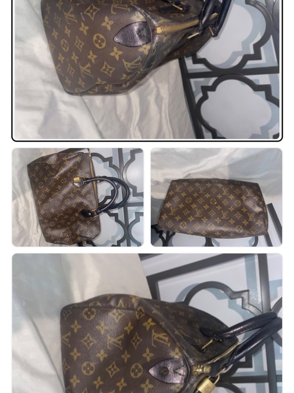 Louis Vuitton Brown Monogram Canvas Top-Handle Tote